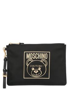 Moschino клатч с логотипом