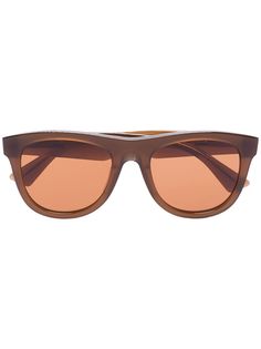 Bottega Veneta Eyewear солнцезащитные очки в квадратной оправе