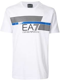 Ea7 Emporio Armani футболка с круглым вырезом и логотипом