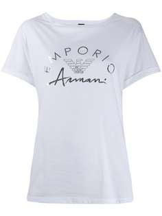 Emporio Armani футболка с круглым вырезом и логотипом