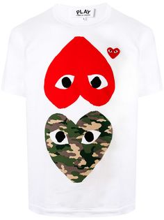 Comme Des Garçons Play футболка с принтом