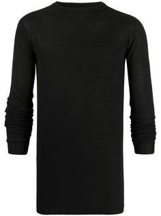 Rick Owens джемпер Biker Level с круглым вырезом