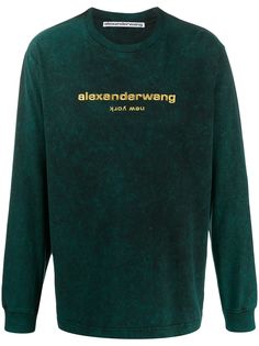 Alexander Wang embroidered logo sweatshirt