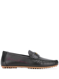 Versace Medusa leather penny loafers