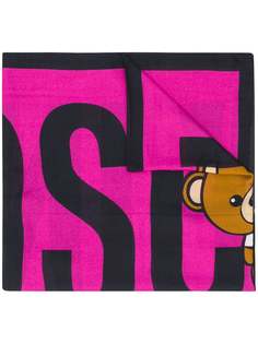 Moschino logo teddy scarf