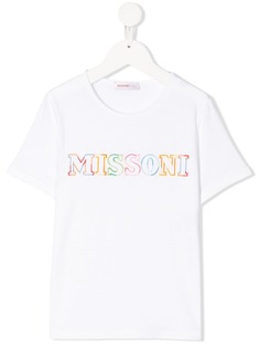 Missoni Kids embroidered logo T-shirt