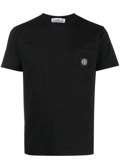 Stone Island футболка с нашивкой-логотипом