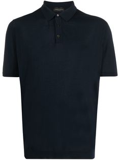 Roberto Collina knitted short-sleeved polo shirt