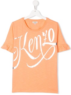 Kenzo Kids TEEN cotton logo print T-shirt
