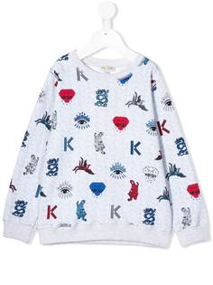 Kenzo Kids cotton multi-icon sweatshirt
