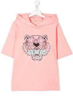 Kenzo Kids TEEN embroidered tiger hoodie