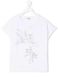 Kenzo Kids футболка с принтом