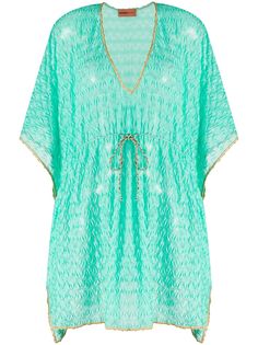 Missoni Mare накидка с V-образным вырезом и поясом на завязке