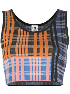 M Missoni трикотажный топ в клетку