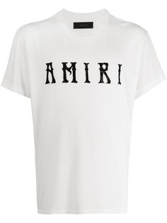 AMIRI футболка с круглым вырезом и логотипом