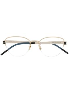 Saint Laurent Eyewear солнцезащитные очки в овальной оправе