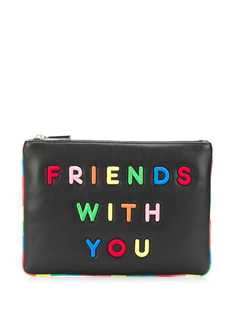 Alice+Olivia клатч Friends With You с принтом