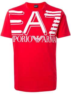 Ea7 Emporio Armani футболка с монограммой