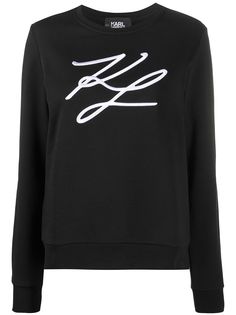 Karl Lagerfeld толстовка с вышивкой