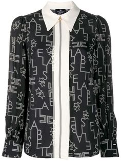 Elisabetta Franchi блузка с логотипом