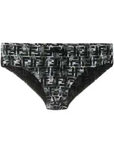 Fendi FF camouflage swimming briefs