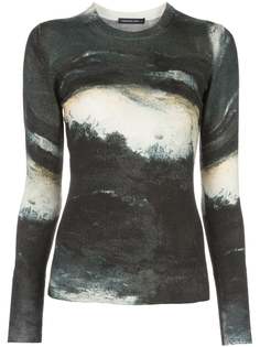 Samantha Sung Womens Black Knit pullover