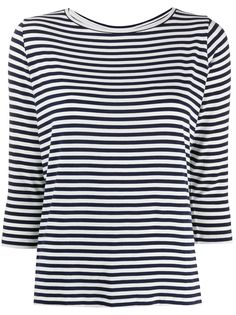 Majestic Filatures футболка в полоску с рукавами три четверти