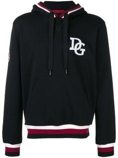 Dolce & Gabbana толстовка с капюшоном и заплаткой с логотипом