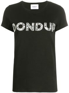 Dondup футболка с пайетками и логотипом