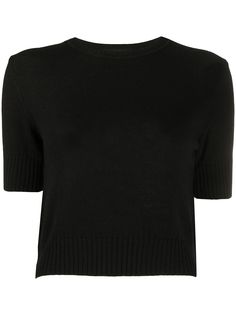 Jil Sander трикотажный топ с короткими рукавами