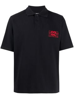 Martine Rose рубашка-поло с вышитым логотипом