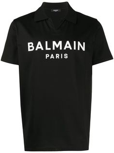 Balmain рубашка-поло с логотипом