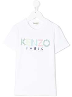 Kenzo Kids logo-print crew neck T-shirt