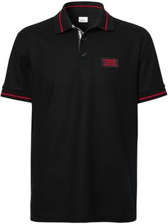 Burberry рубашка-поло с логотипом