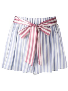 Caroline Constas полосатые шорты со складками