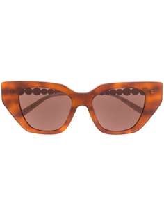 Gucci Eyewear солнцезащитные очки кошачий глаз с кристаллами
