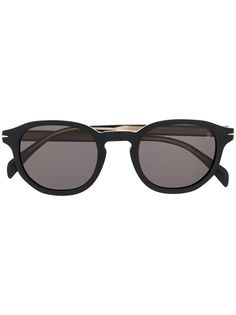 DAVID BECKHAM EYEWEAR солнцезащитные очки с затемненными круглыми линзами