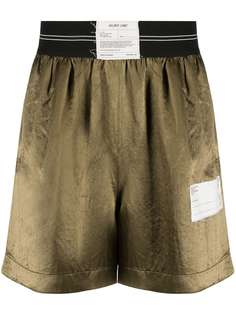 Helmut Lang logo patch shorts