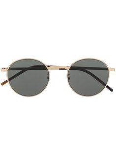 Saint Laurent Eyewear солнцезащитные очки в круглой оправе