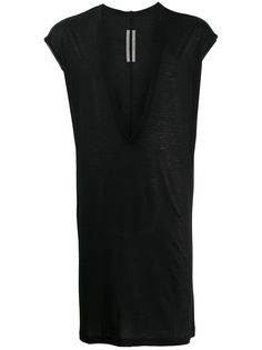 Rick Owens футболка с глубоким V-образным вырезом