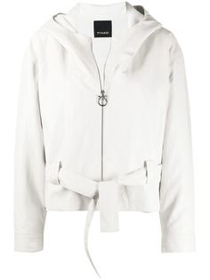 Pinko куртка с капюшоном и поясом