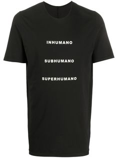 Rick Owens DRKSHDW футболка с принтом Superhumano