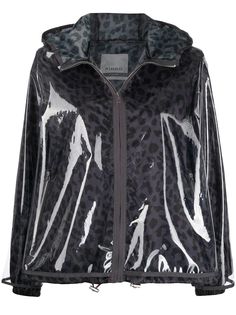 Pinko водонепроницаемая куртка с леопардовым принтом