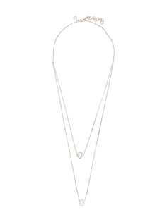 Mm6 Maison Margiela многослойное колье-цепочка с кристаллами