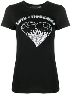 Love Moschino футболка с принтом