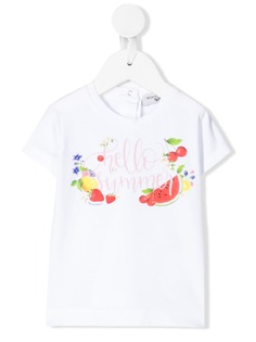 Monnalisa футболка с графичным принтом