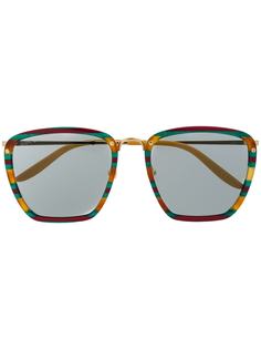 Gucci Eyewear солнцезащитные очки GG0673S в квадратной оправе