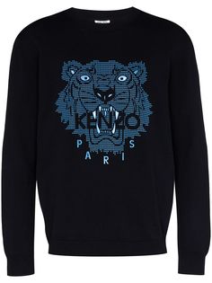 Kenzo толстовка с принтом Tiger