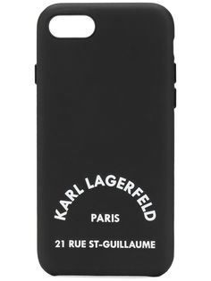 Karl Lagerfeld чехол Rue St Guillaume для iPhone 8 с логотипом