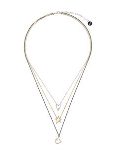 Karl Lagerfeld колье Heart Star & Choupette